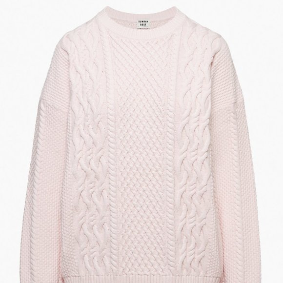 ISO Aritzia Sunday Best Peggy Sweater in Strawberry Puff (S-XL) - Picture 1 of 1